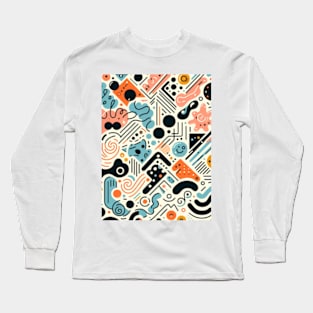 Vibrant Geometric Prism Play Long Sleeve T-Shirt